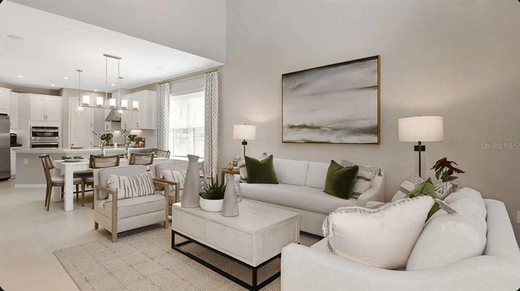 Furnished interior view inside a new home in Lochside, Mount Dora (Image 4). Furnished interior view inside a new home in Lochside, Mount Dora (Image 4).