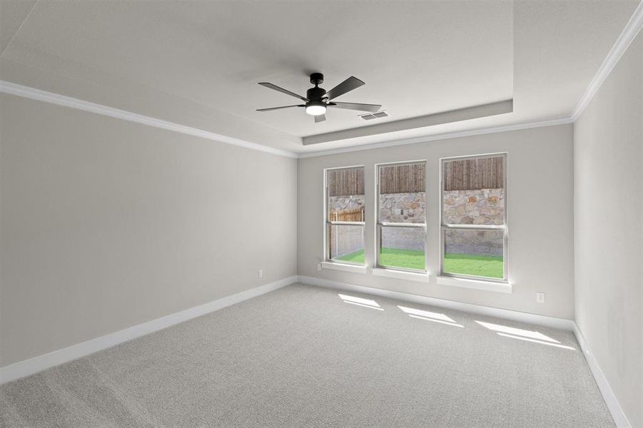 Spacious, unfurnished interior of a new home in Woodcreek, Fate (Image 29). Spacious, unfurnished interior of a new home in Woodcreek, Fate (Image 29).
