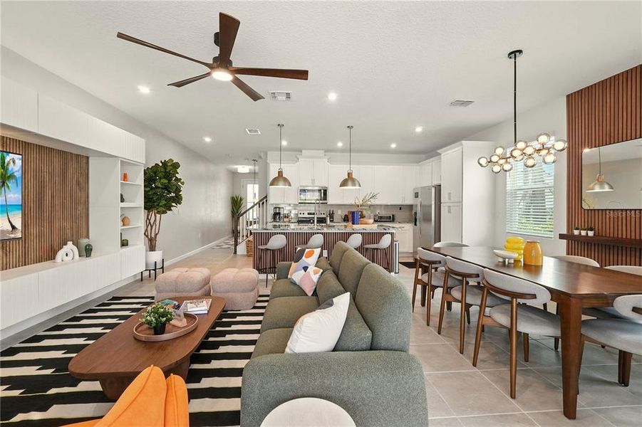 Furnished interior view inside a new home in , Kissimmee (Image 14).