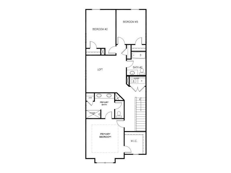 2D floor plan layout of this home in Carrington Walk, Powder Springs, GA (Image 4).
