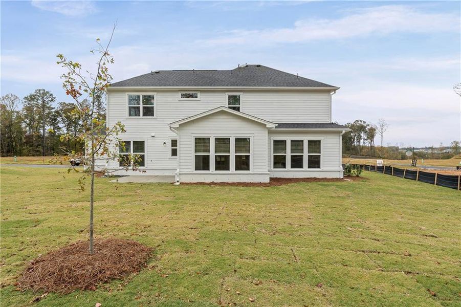 Exterior details and patio area of a home in Rose Creek, Cumming (Image 3). Exterior details and patio area of a home in Rose Creek, Cumming (Image 3).