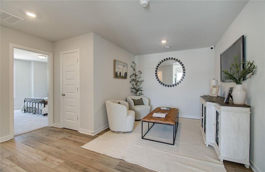 Furnished interior view inside a new home in The Towns at Auburn Station West, Auburn (Image 15).