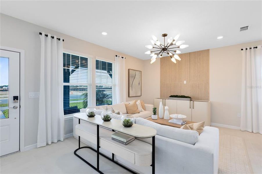 Furnished interior view inside a new home in Tohoqua, Kissimmee (Image 12).