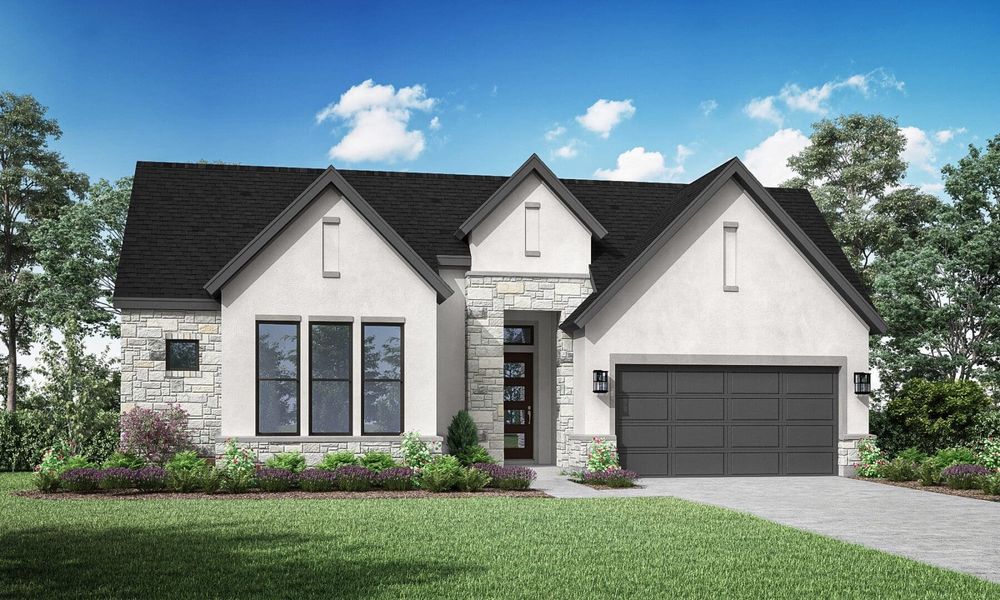 LeMans Floor Plan in Audubon 60's, Magnolia | Sitterle Homes Elevation C LeMans Floor Plan in Audubon 60's, Magnolia | Sitterle Homes Elevation C