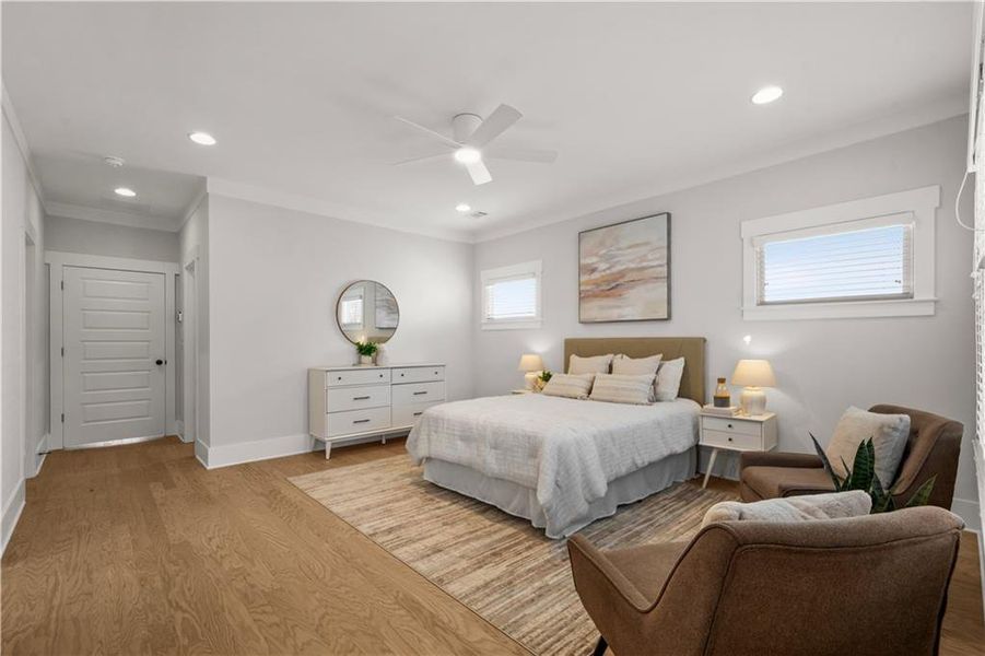 Furnished interior view inside a new home in , Atlanta (Image 34).