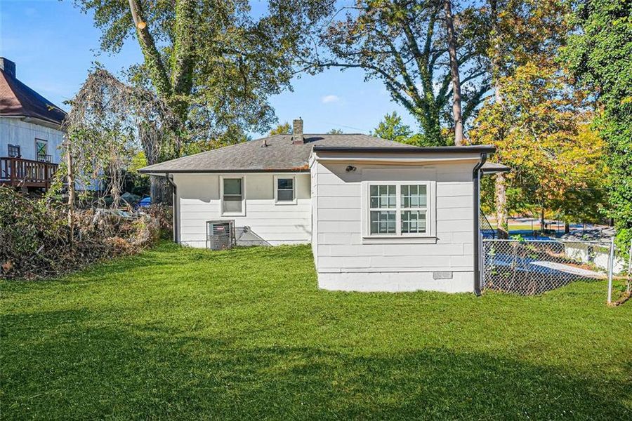 Exterior details and patio area of a home in , Atlanta (Image 20). Exterior details and patio area of a home in , Atlanta (Image 20).
