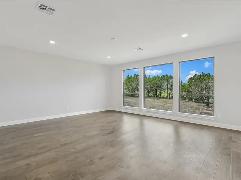 Representative unfurnished interior of a home built from the Santa Monica by Giddens Homes in Clearwater Ranch, Liberty Hill (Image 38). Representative unfurnished interior of a home built from the Santa Monica by Giddens Homes in Clearwater Ranch, Liberty Hill (Image 38).
