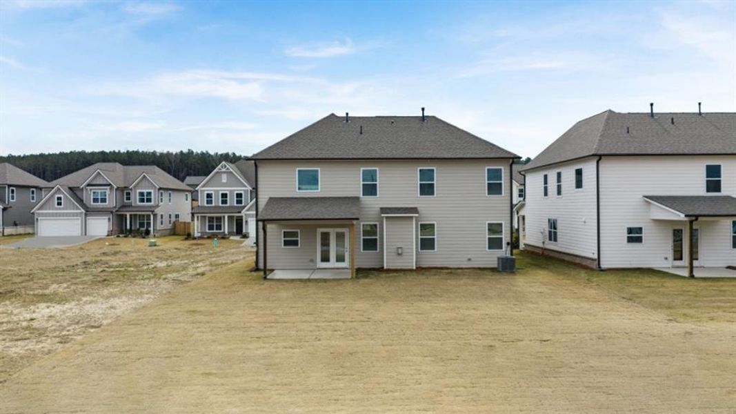 Exterior details and patio area of a home in Hamptons at Riverwood East, Dallas (Image 24). Exterior details and patio area of a home in Hamptons at Riverwood East, Dallas (Image 24).