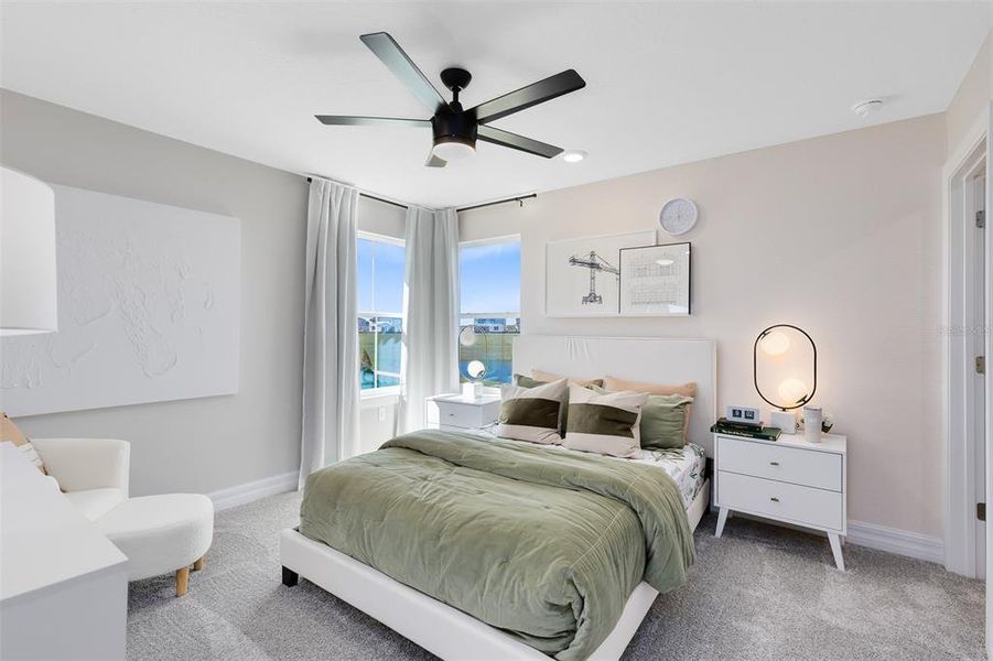 Model Home Design Only. Pictures and furnishings are for illustrative purposes only. Elevations, colors and options may vary. Furniture is for model home staging only.