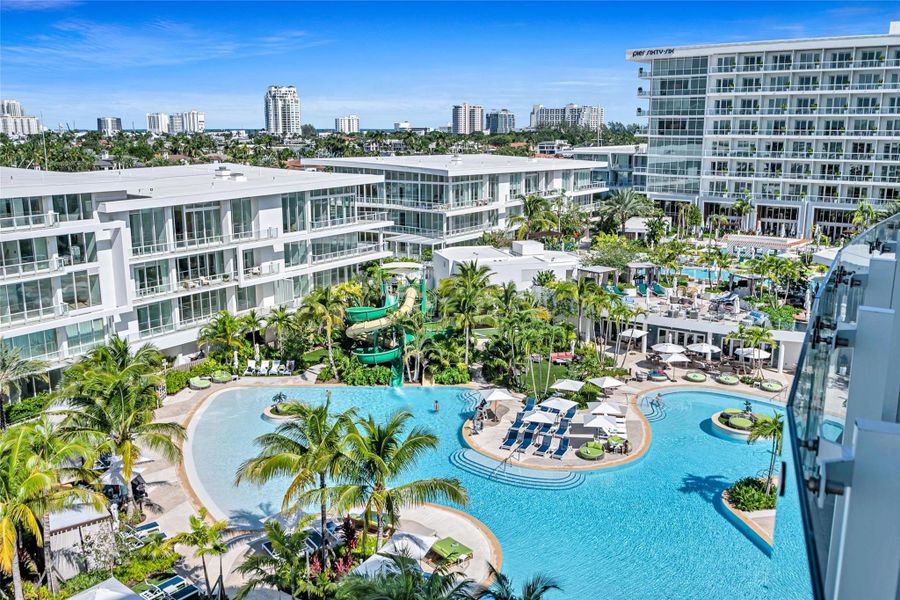 Resort Pool from balcony