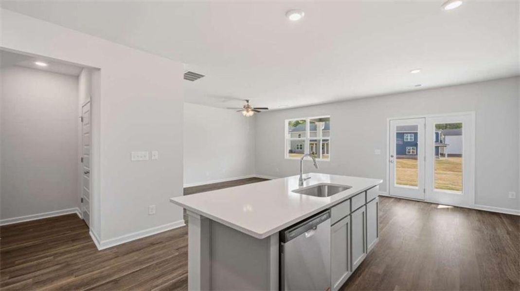 Furnished interior view inside a new home in The Preserve at Agricultural Village, Perry (Image 5).