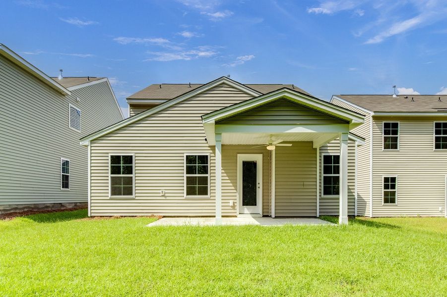 Exterior details and patio area of a home in Ellington, Elgin (Image 23).