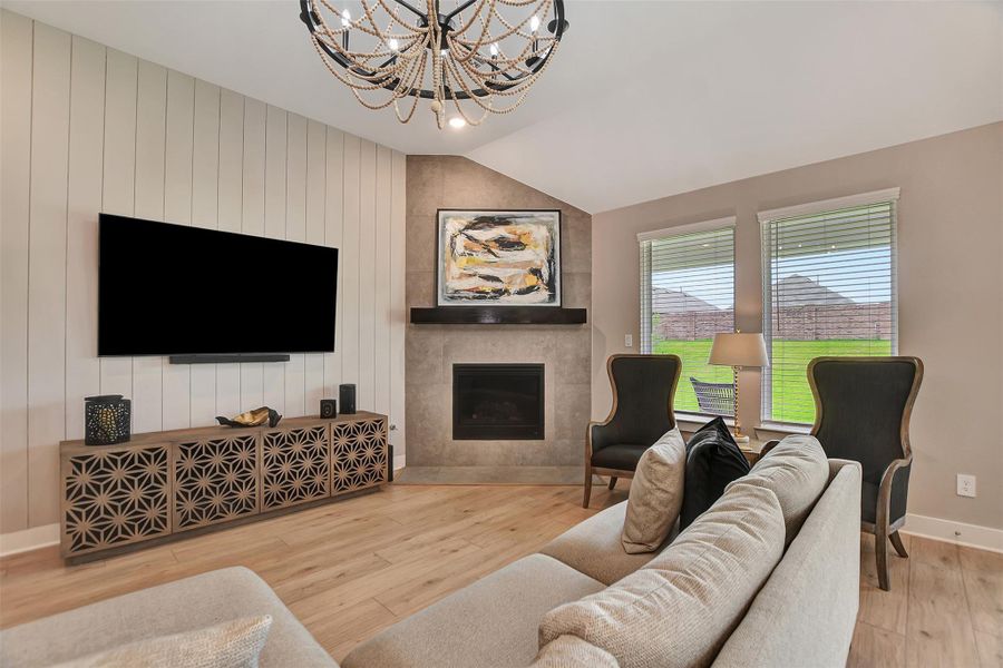 Furnished interior view inside a new home in Lone Star Landing, Montgomery (Image 7).
