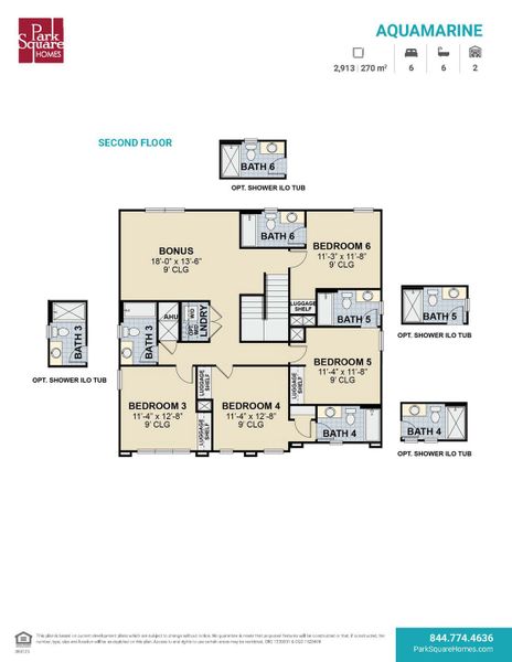 2D floor plan layout for the Aquamarine by Park Square Residential in Elevated at Sonoma Resort, Kissimmee, FL (Image 3). 2D floor plan layout for the Aquamarine by Park Square Residential in Elevated at Sonoma Resort, Kissimmee, FL (Image 3).