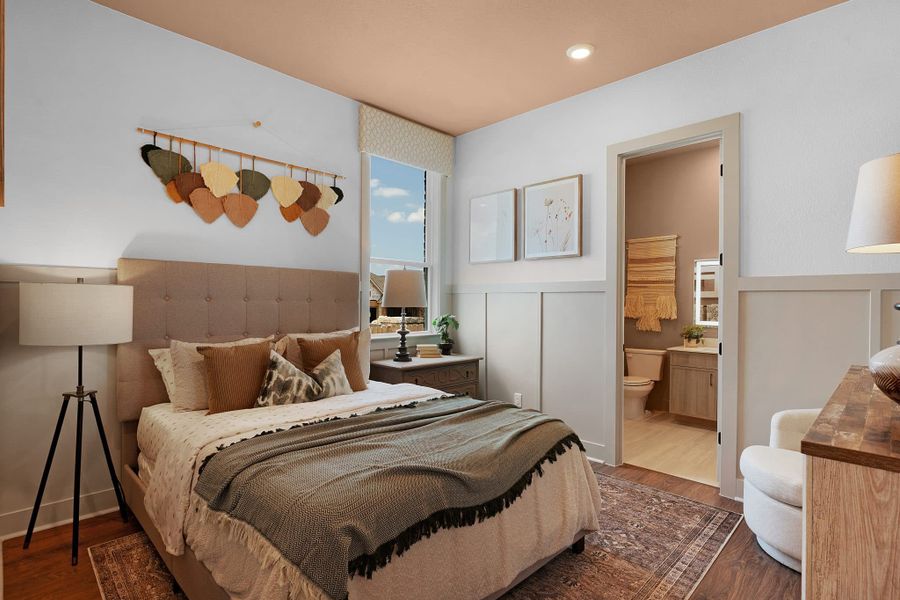 Furnished interior view inside a new home in Lariat, Liberty Hill (Image 11).