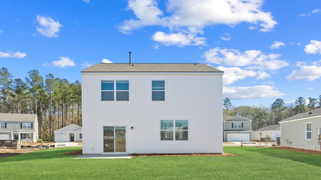 Exterior details and patio area of a home in The Retreat at East Argent, Ridgeland (Image 4).