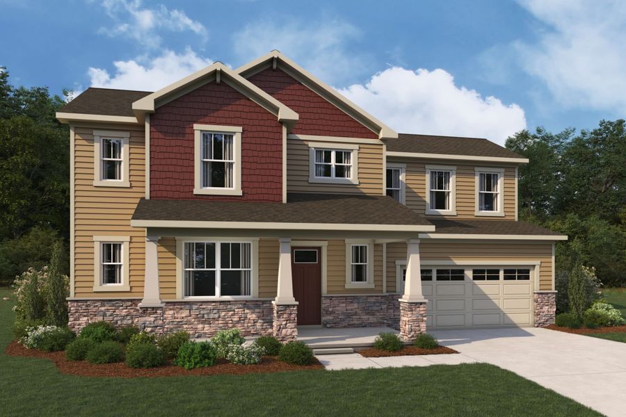 Eldorado Craftsman Elevation rendering