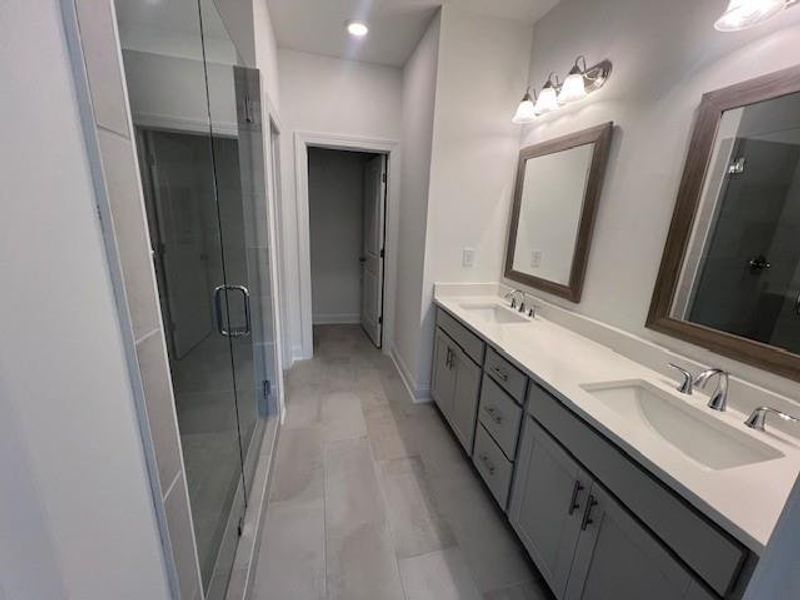 Furnished interior view inside a new home in Palisades Townhomes, Cumming (Image 13). Furnished interior view inside a new home in Palisades Townhomes, Cumming (Image 13).