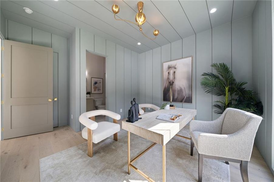 Furnished interior view inside a new home in , Dunwoody (Image 12).