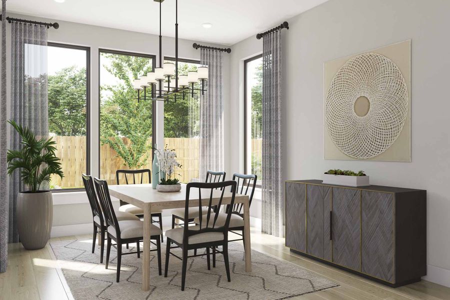 Furnished interior view inside a new home in Dunham Pointe 80′, Cypress (Image 13). Furnished interior view inside a new home in Dunham Pointe 80′, Cypress (Image 13).