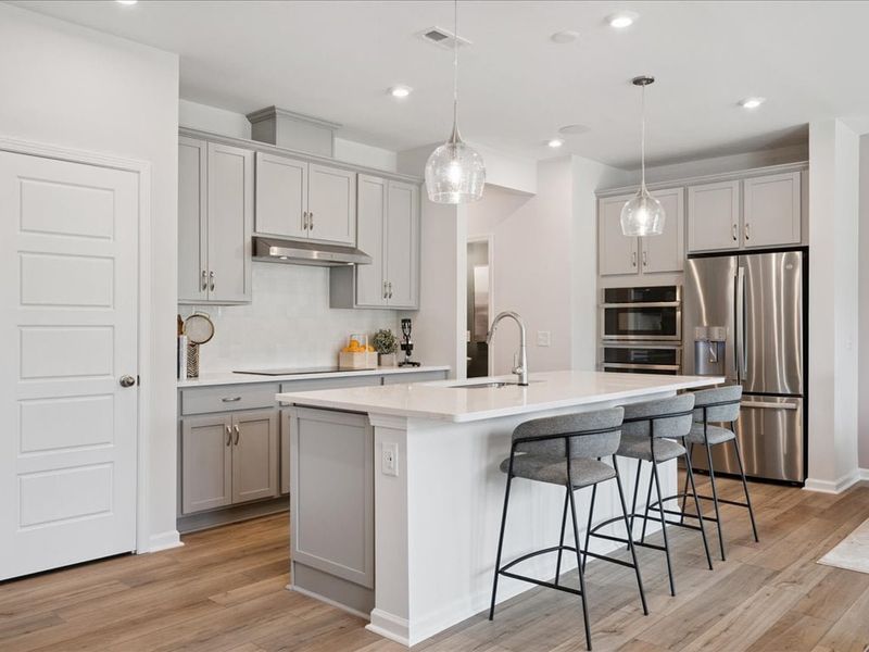 Representative furnished interior of a home built from the Catawba by Tri Pointe Homes in Millstone, Cramerton (Image 5).