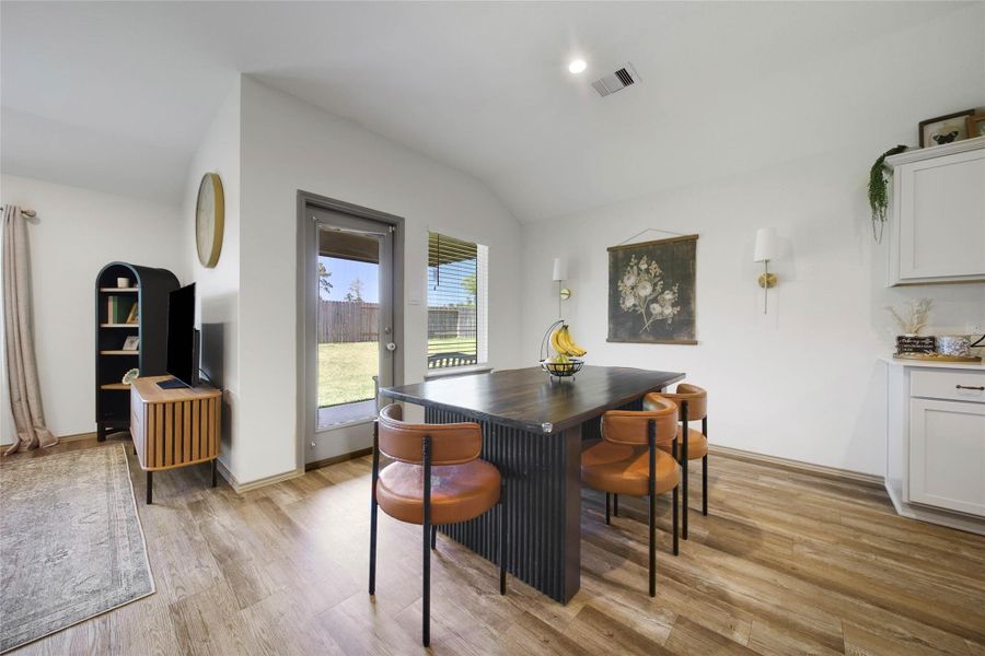 Furnished interior view inside a new home in The Canopies, Splendora (Image 26).