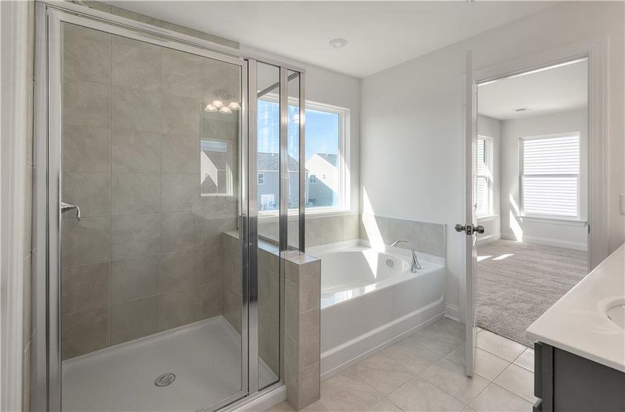 Furnished interior view inside a new home in Villas at Dawsonville, Dawsonville (Image 6).