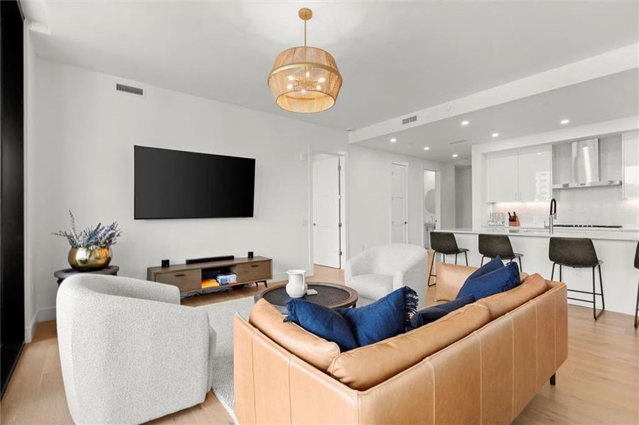 Furnished interior view inside a new home in The Dillon Buckhead, Atlanta (Image 8).