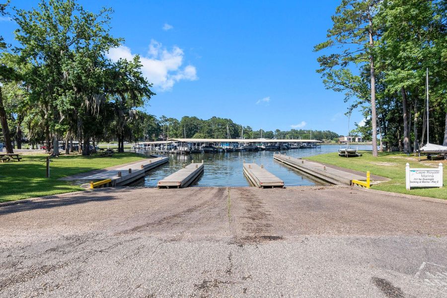 Community boat ramps