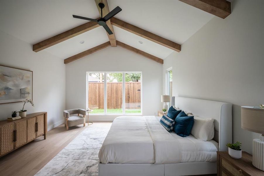Furnished interior view inside a new home in , Dallas (Image 32).