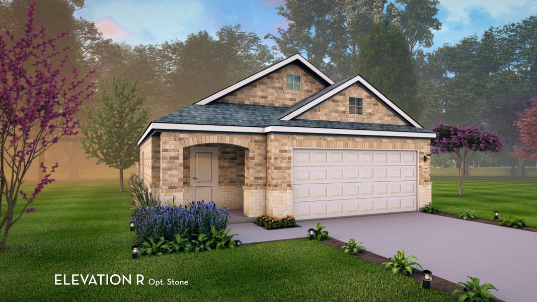 Representative exterior photo of a completed home built from the Oak II by CastleRock Communities in Westridge, McKinney, TX (Image 17). Representative exterior photo of a completed home built from the Oak II by CastleRock Communities in Westridge, McKinney, TX (Image 17).