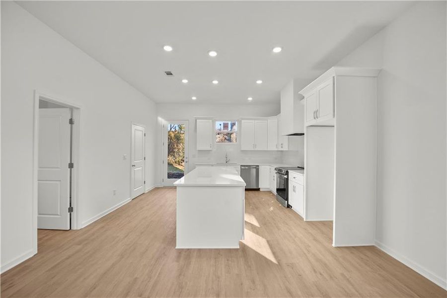 Furnished interior view inside a new home in , Atlanta (Image 8). Furnished interior view inside a new home in , Atlanta (Image 8).