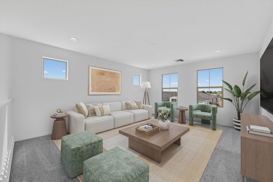 Furnished interior view inside a new home in Combs Ranch, San Tan Valley (Image 5).