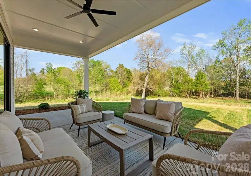 Exterior details and patio area of a home in , Locust (Image 27).