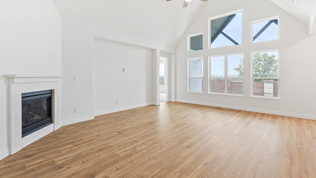 Representative furnished interior of a home built from the Princeton by DRB Homes in Creekhaven, Iowa Colony (Image 6).