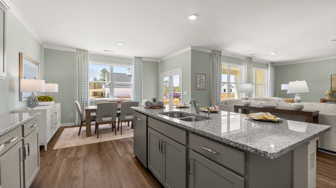 Representative furnished interior of a home built from the Denton by D.R. Horton in Kingston Ranch at Lake Oconee, Buckhead (Image 13).