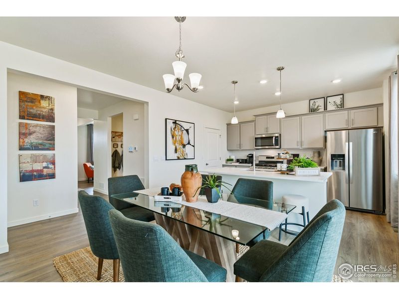 Furnished interior view inside a new home in Settlers Crossing, Commerce City (Image 20). Furnished interior view inside a new home in Settlers Crossing, Commerce City (Image 20).