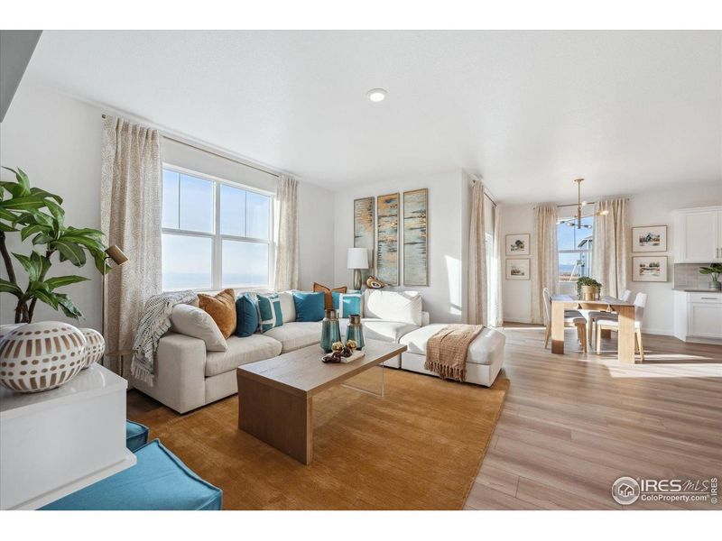 Furnished interior view inside a new home in Lakeside Canyon, Mead (Image 18).