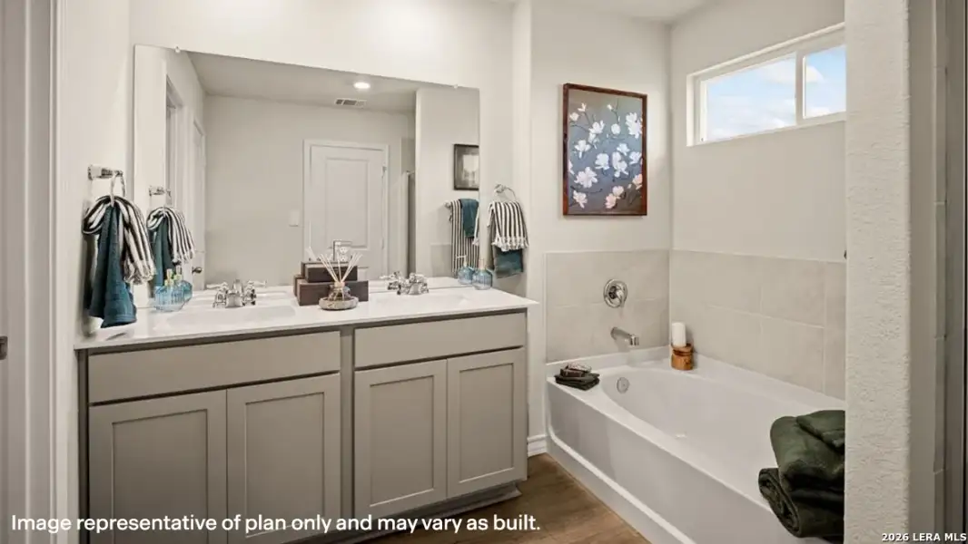 Furnished interior view inside a new home in Riverstone at Westpointe, San Antonio (Image 14).