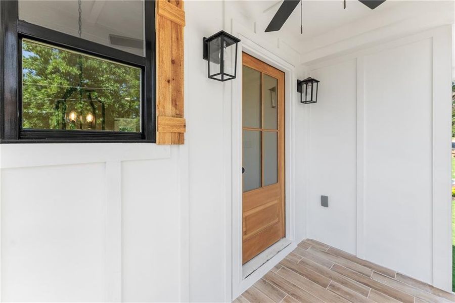 Exterior details and patio area of a home in , Clarkesville (Image 4).