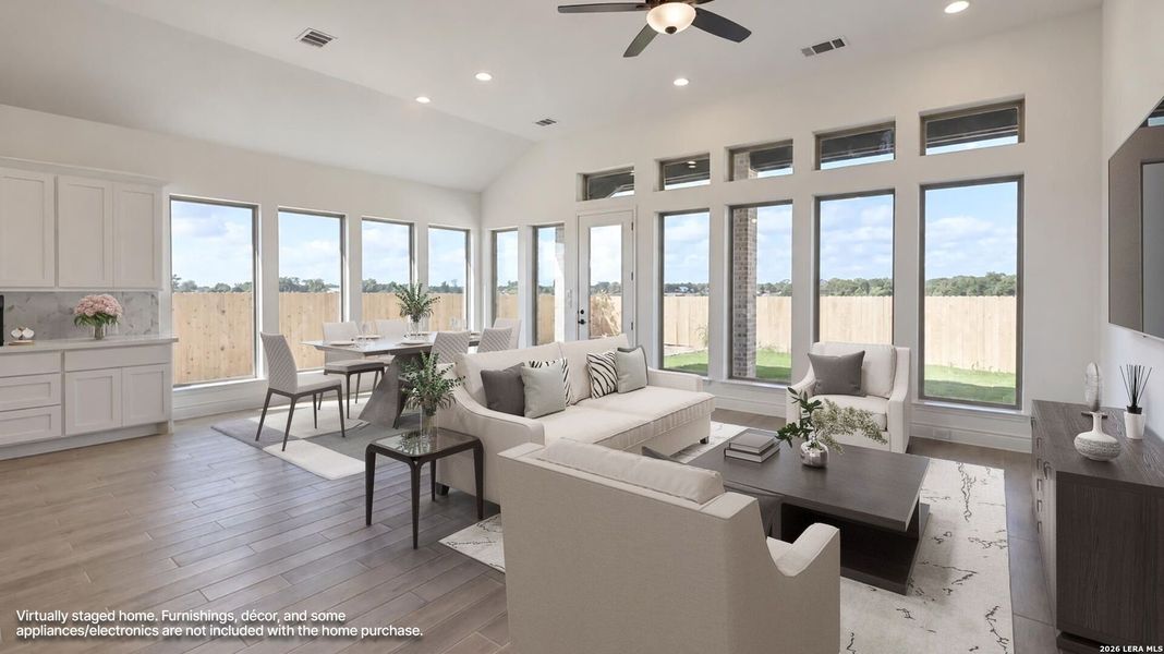 Furnished interior view inside a new home in Legacy at Lake Dunlap, New Braunfels (Image 13).