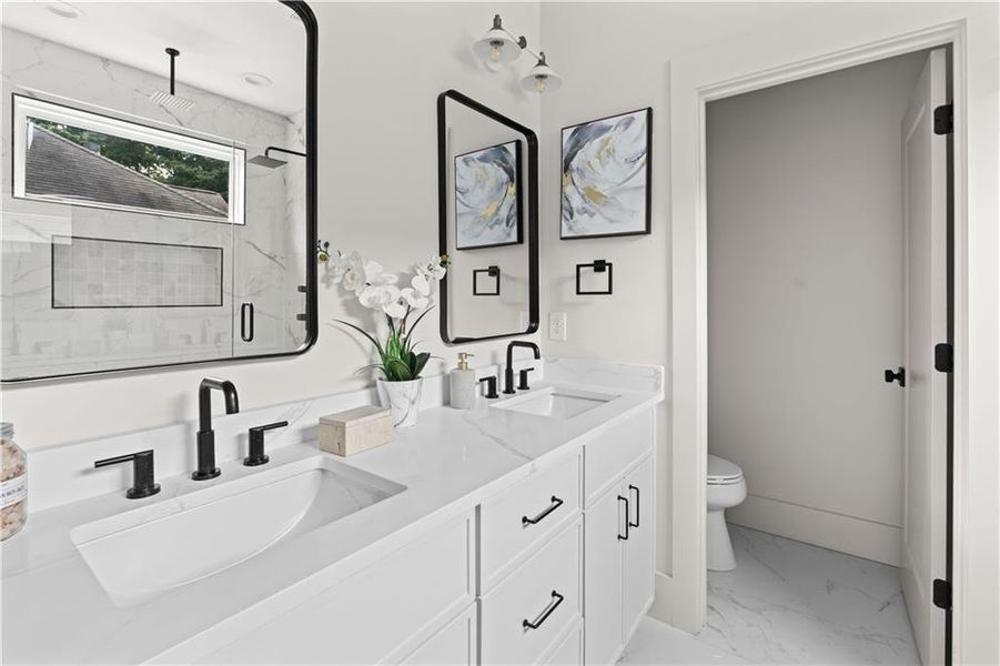 Furnished interior view inside a new home in , Atlanta (Image 12).