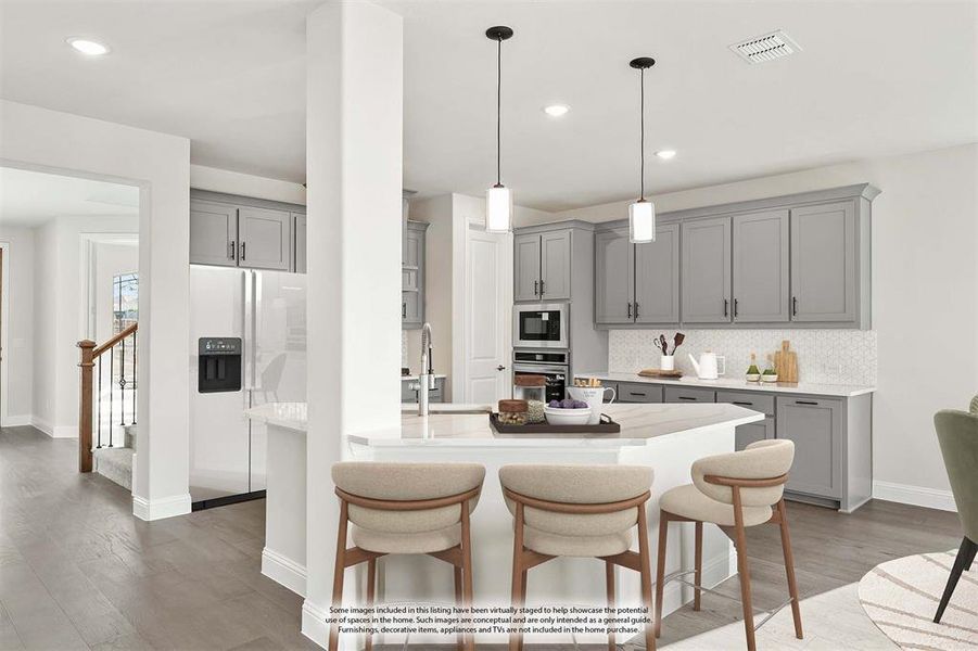 Furnished interior view inside a new home in Sable Creek, Sanger (Image 19).