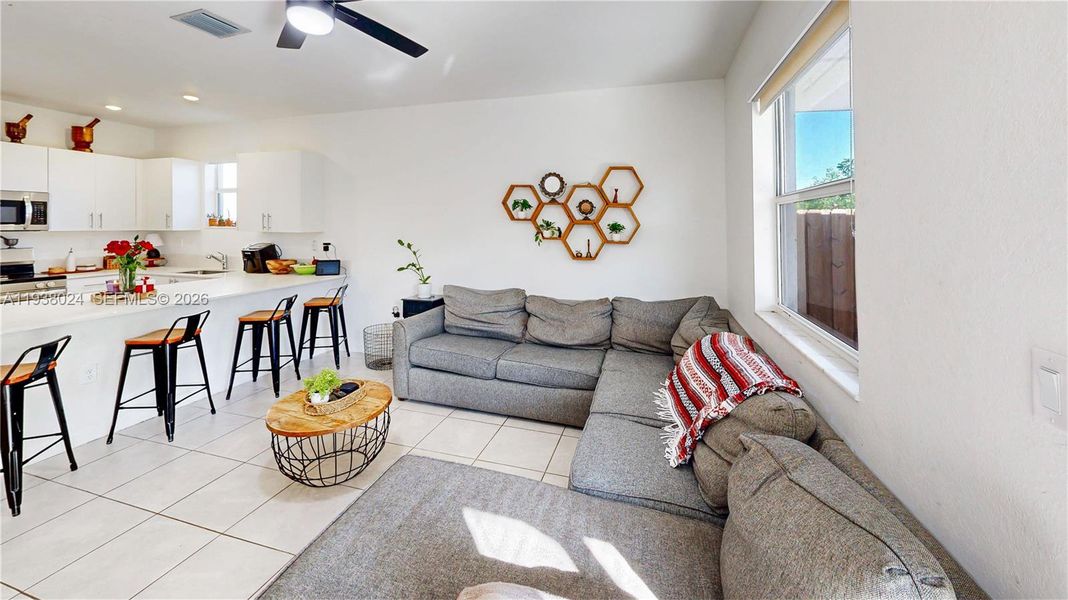 Furnished interior view inside a new home in , Homestead (Image 10). Furnished interior view inside a new home in , Homestead (Image 10).