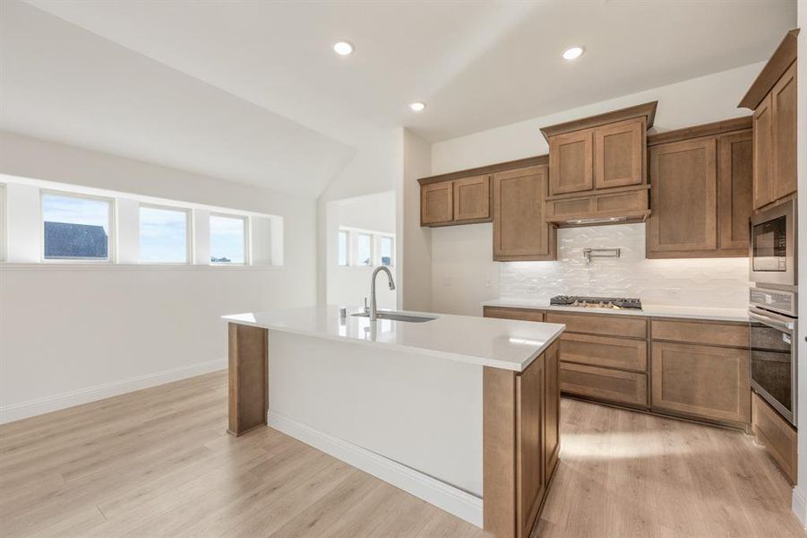 Furnished interior view inside a new home in Stone River Glen 50s, Royse City (Image 7).