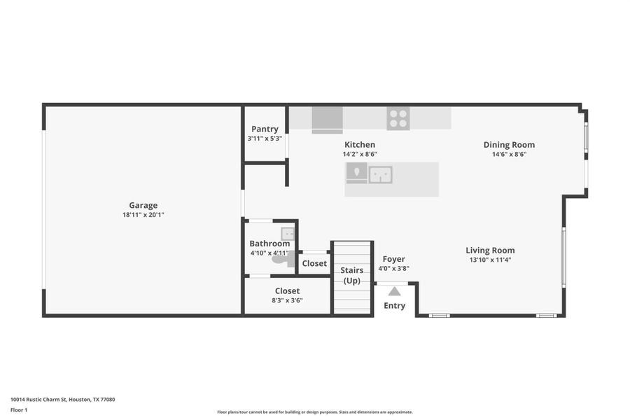 2D floor plan layout of this home in , Missouri City, TX (Image 4).