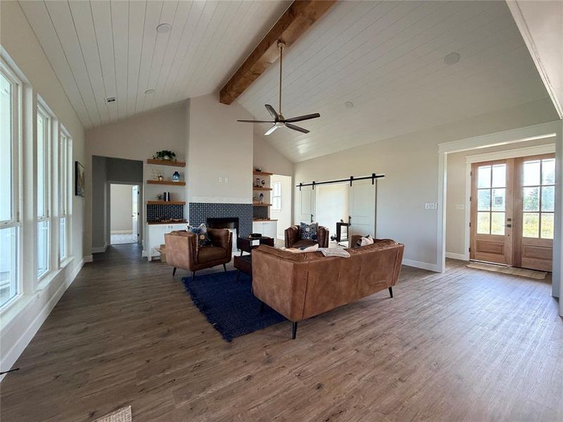 Furnished interior view inside a new home in Oak Water Ranch, Granbury (Image 21).