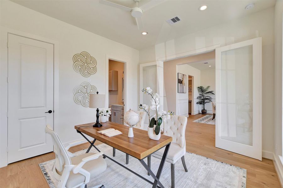 Furnished interior view inside a new home in , Houston (Image 13).
