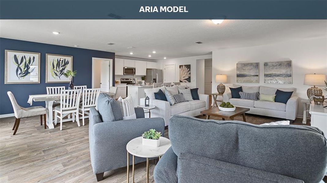 Furnished interior view inside a new home in Sawmill Branch, Palm Coast (Image 16). Furnished interior view inside a new home in Sawmill Branch, Palm Coast (Image 16).