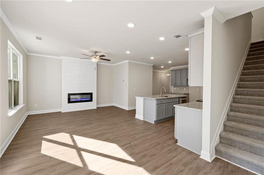 Spacious, unfurnished interior of a new home in Mulberry Summit, Flowery Branch (Image 21). Spacious, unfurnished interior of a new home in Mulberry Summit, Flowery Branch (Image 21).